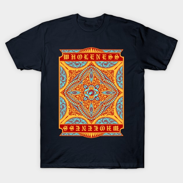 Wholeness Mandala T-Shirt by Tonymidi Artworks Studio